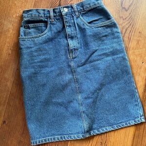 Vintage Gitano denim pencil skirt xs